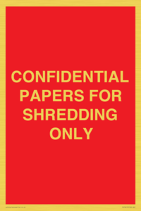 CONFIDENTIAL PAPERS FOR SHREDDING ONLY